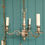 Thumbnail: Pair of Early 20th Century Nickel Silver Three-Arm Chandeliers 15"