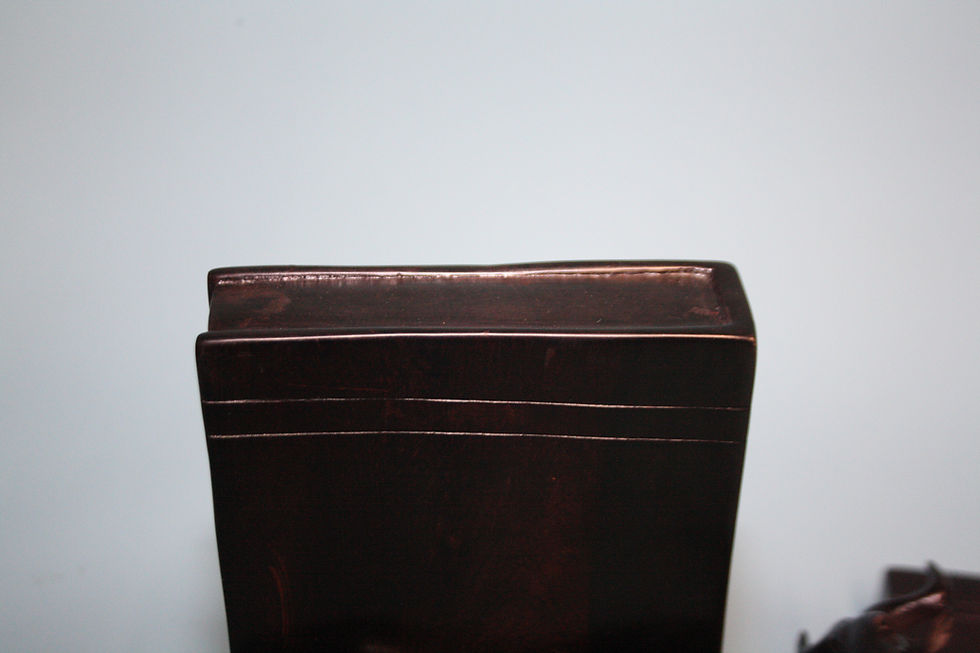 Thumbnail: Mid 20th century pair of wildebeest book ends