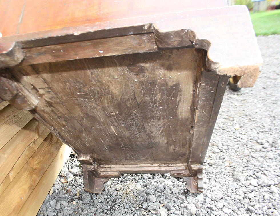 Thumbnail: Georgian III three drawers chest with brushing slide 35" wide