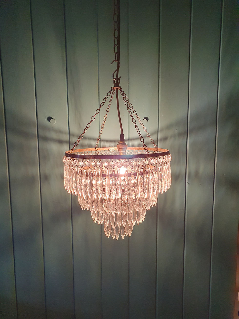 Thumbnail: Early 20th century three tier spike chandelier 12"