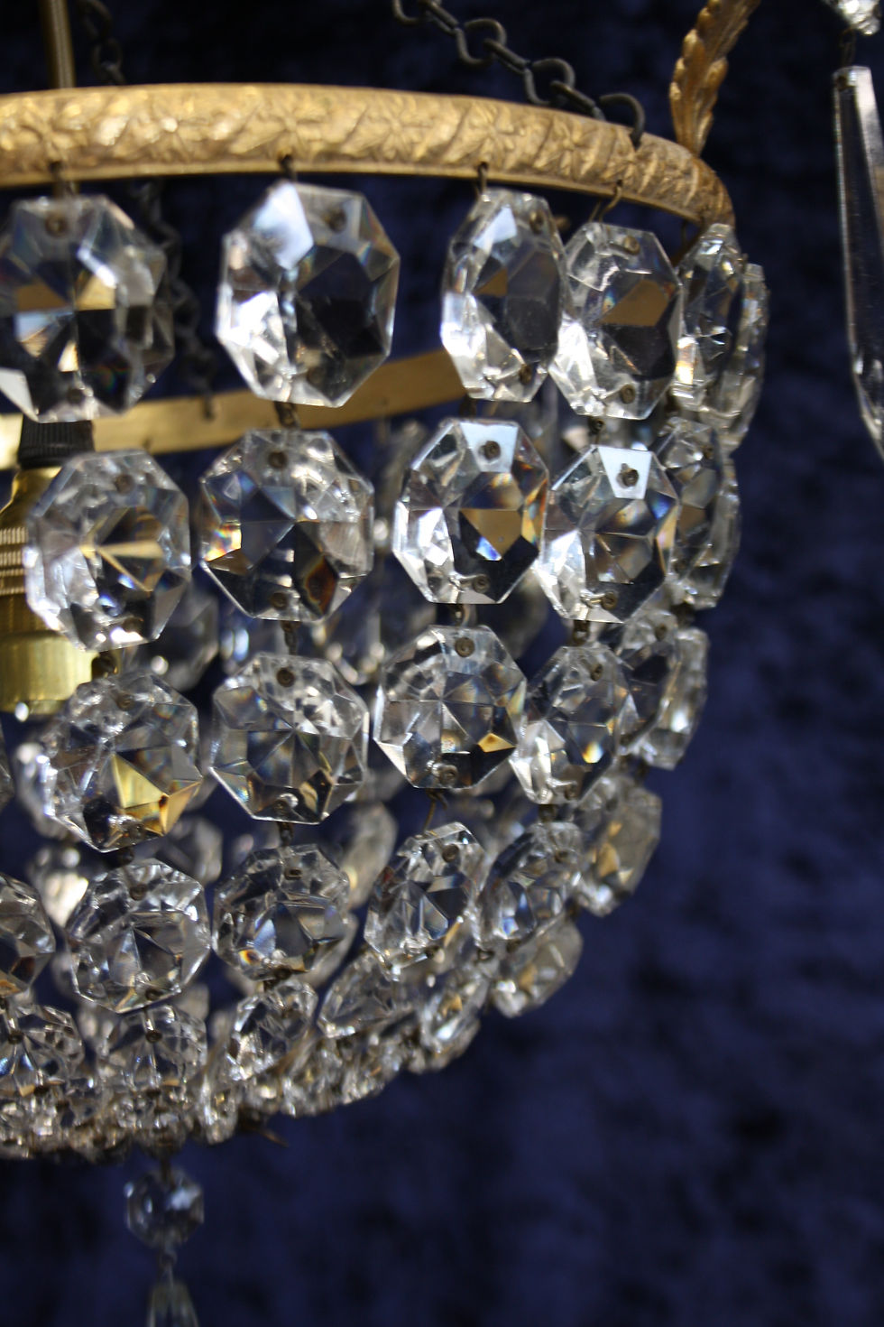 Thumbnail: Early 20th century bag chandelier 12"