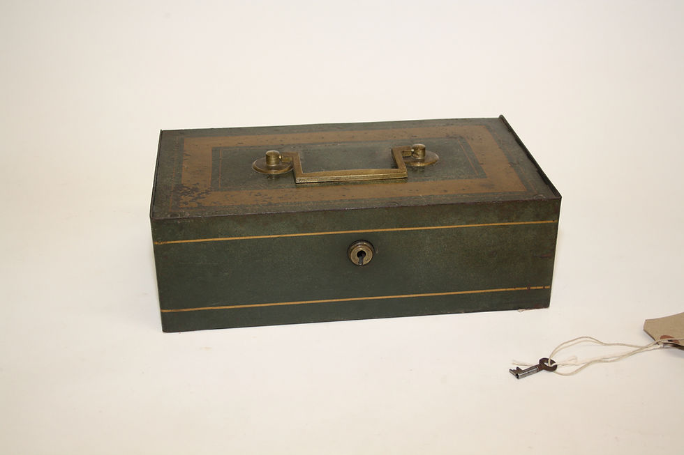 Thumbnail: Steel strong box with cash tray