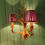 Thumbnail: Pair of early 20th century chandeliers with gold leaves and Bali corns