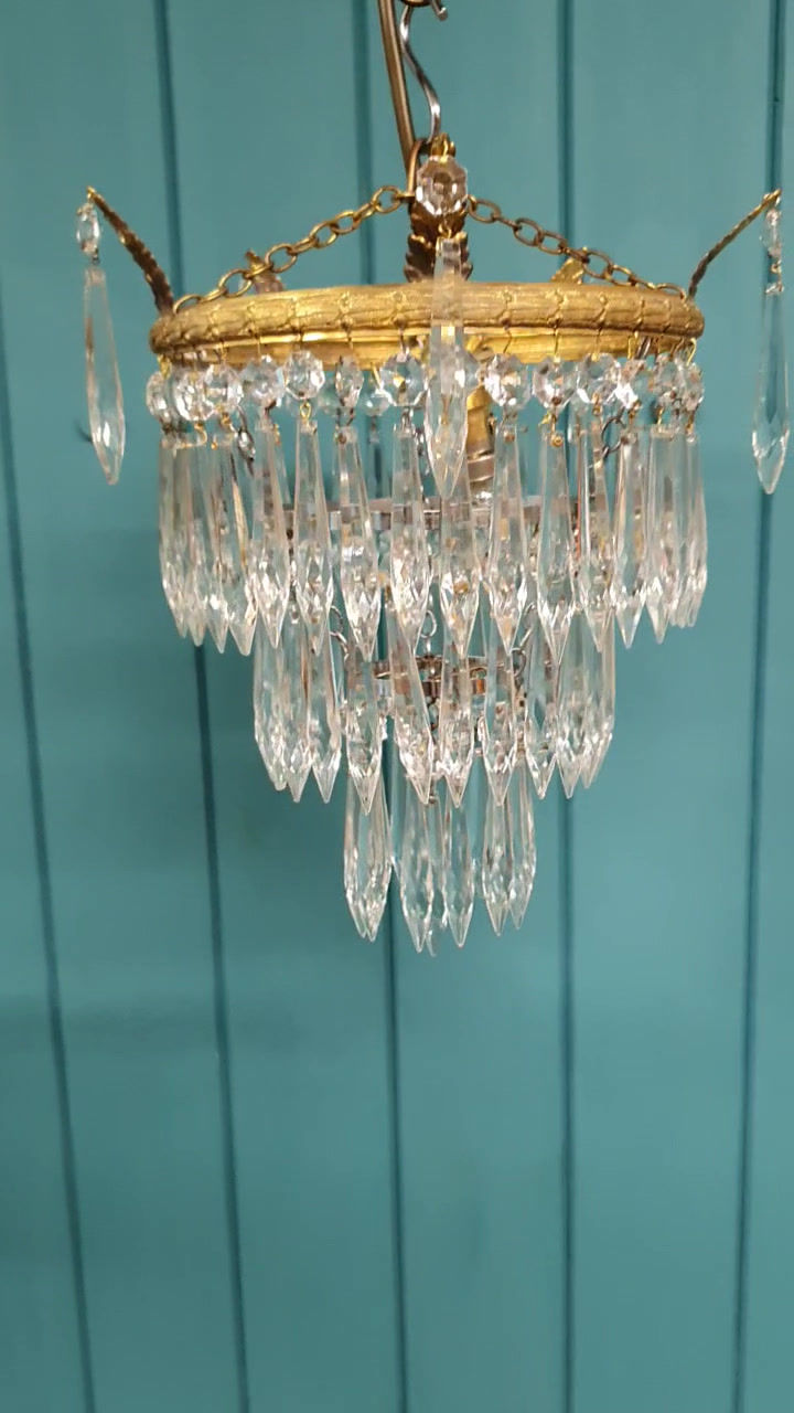Thumbnail: Early 20th century spike chandelier 10"