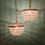 Thumbnail: Early 20th century Pair of bag chandeliers 10"