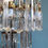 Thumbnail: Early 20th century chandelier with oblong drips 11"