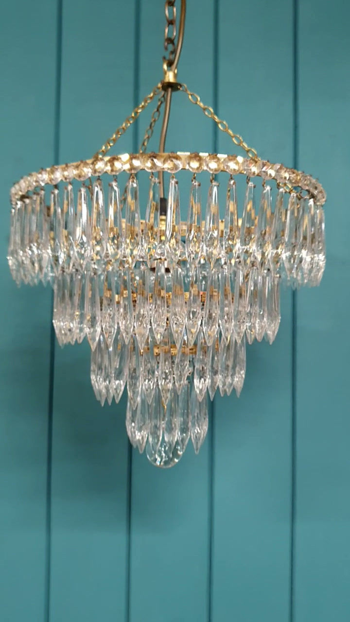 Thumbnail: Large spike chandelier 13"