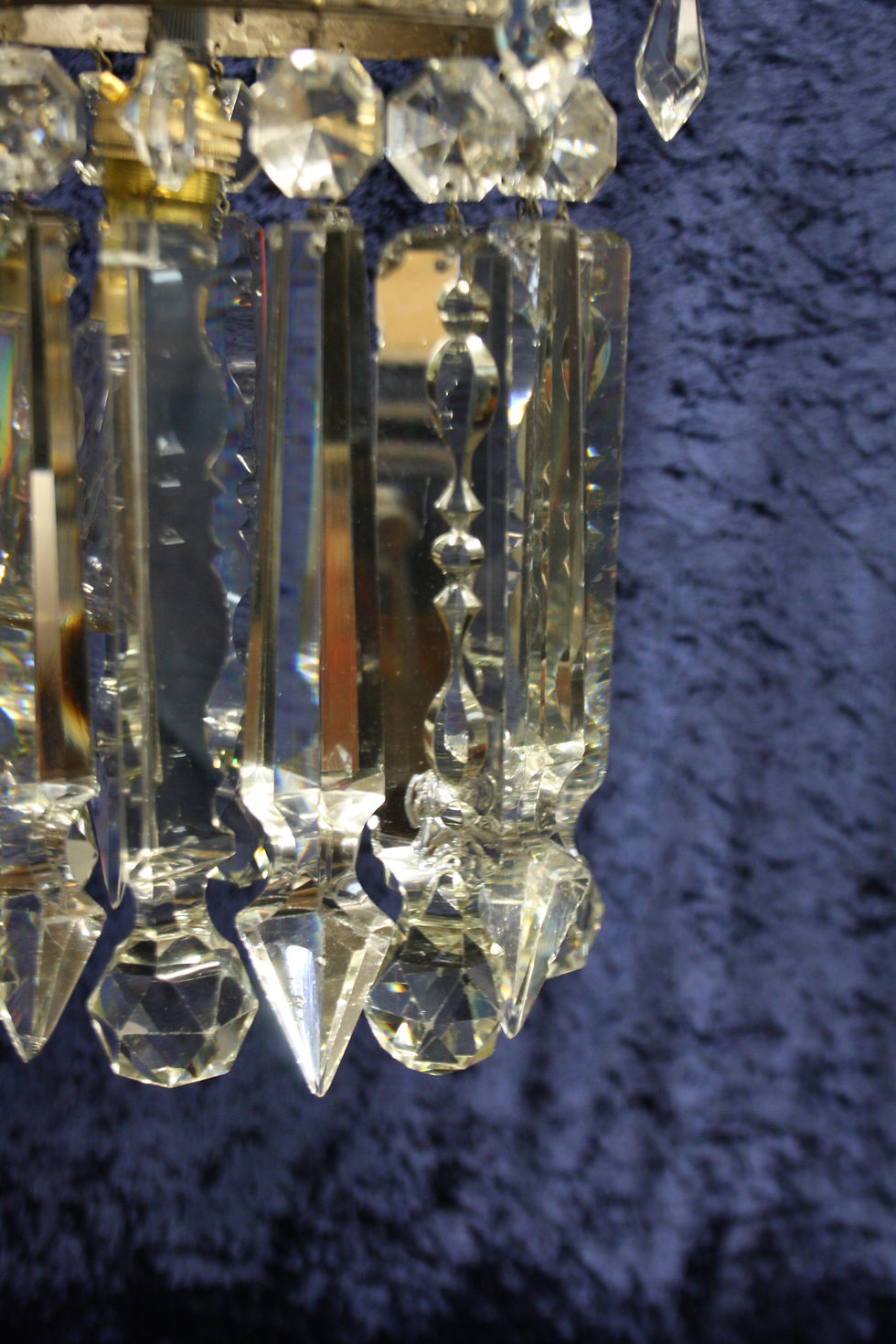 Thumbnail: Early 20th century chandelier with large lustres 8"