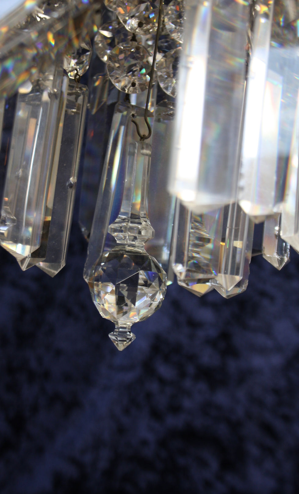 Thumbnail: Early 20th century prism chandelier 9"