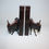 Thumbnail: Mid 20th century pair of wildebeest book ends