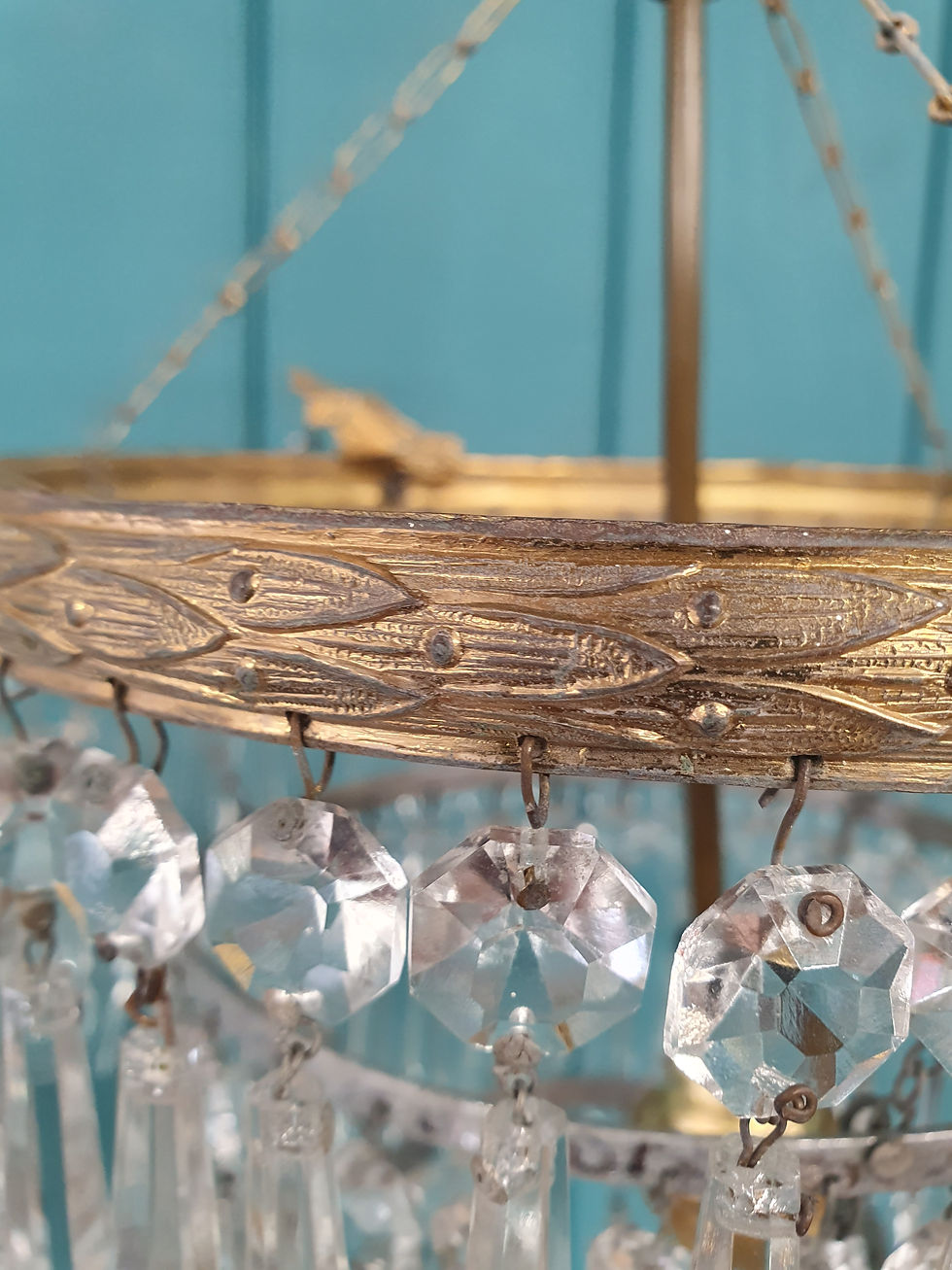 Thumbnail: Antique Spike chandelier 10"
