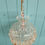 Thumbnail: Early 20th century dome top chandelier with coffin prisms 10"