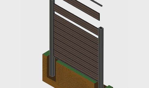 Composite fence installer in Essex. Composite Prime HD Fence