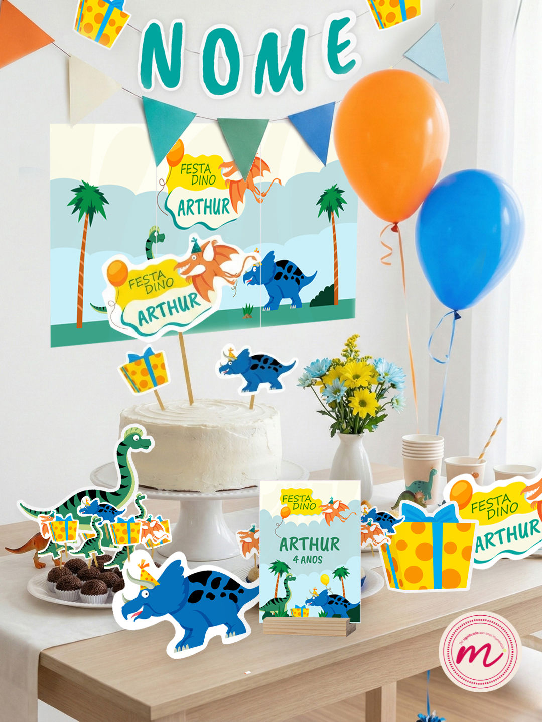 Kit de Festa dos Dinossauros