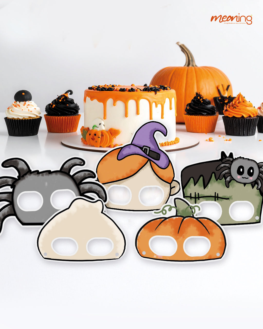 Máscaras Infantis - Doces ou Travessuras