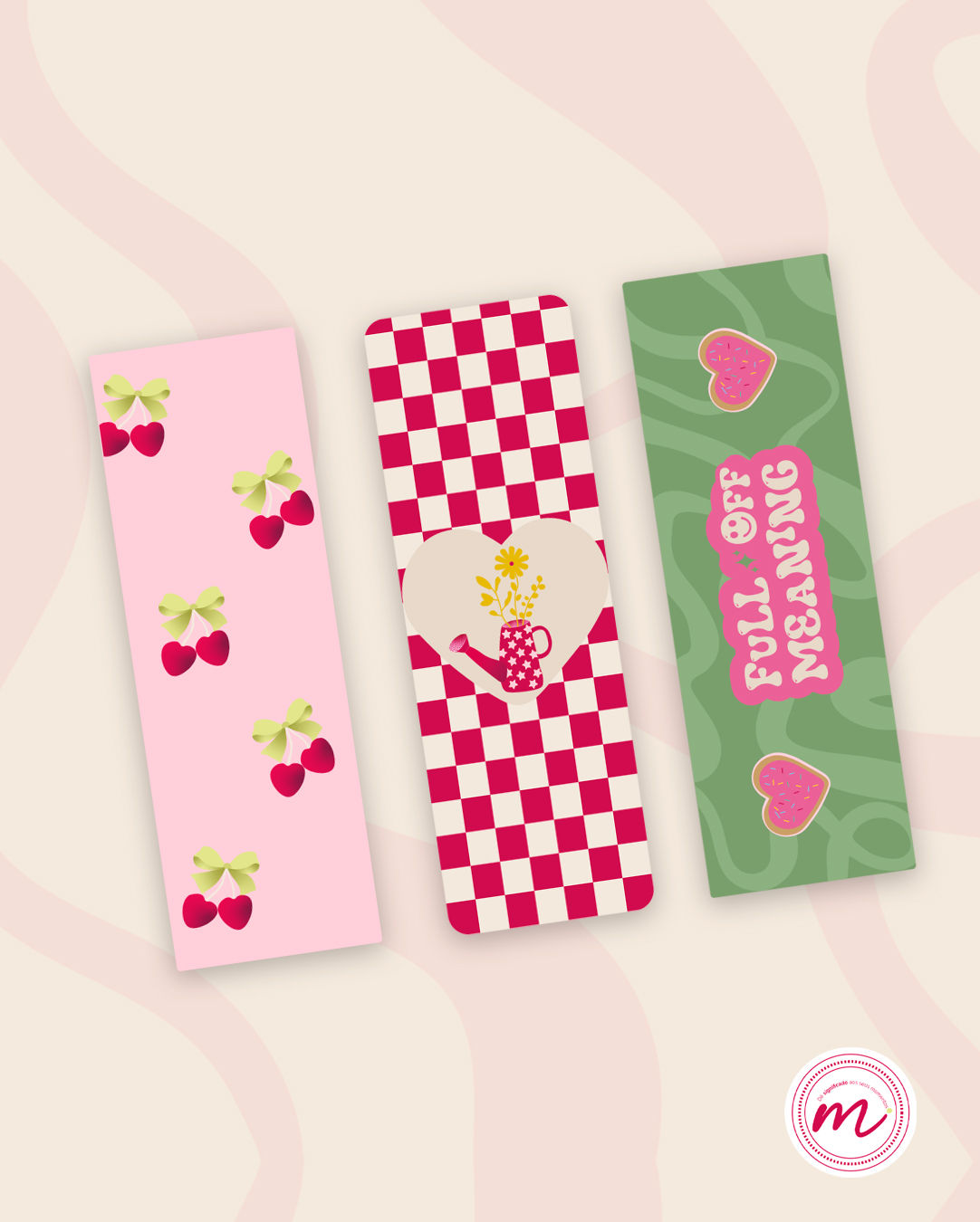 Kit de Marcadores de Página Aesthetic para Imprimir | 3 Marcadores