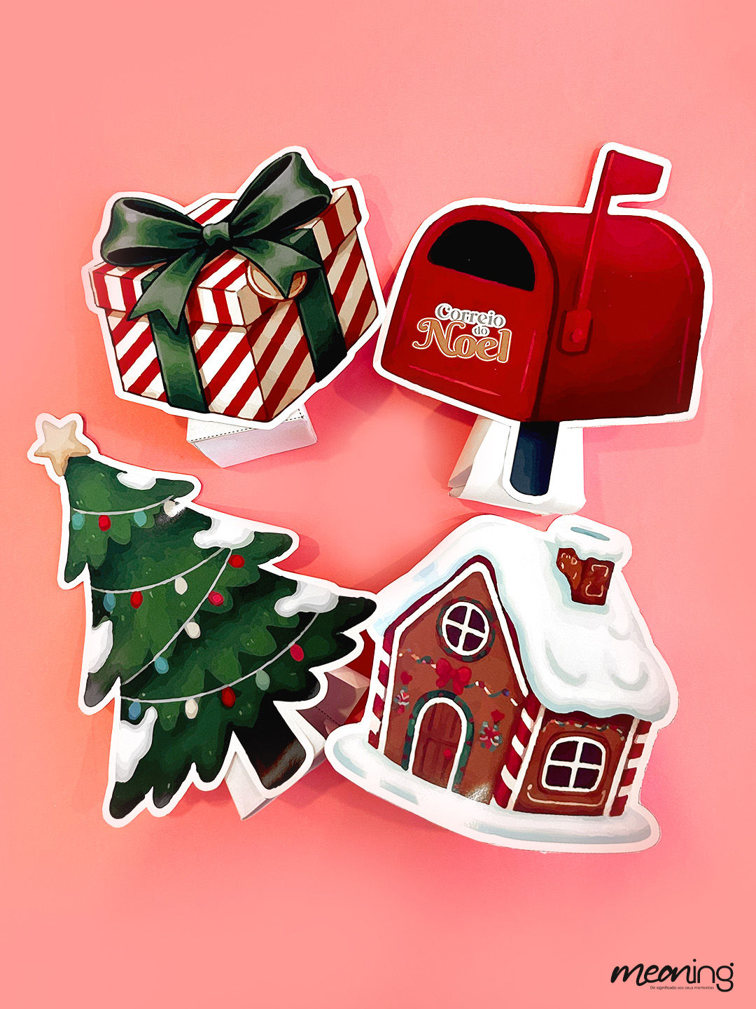 Display de Mesa de Natal - Clássico