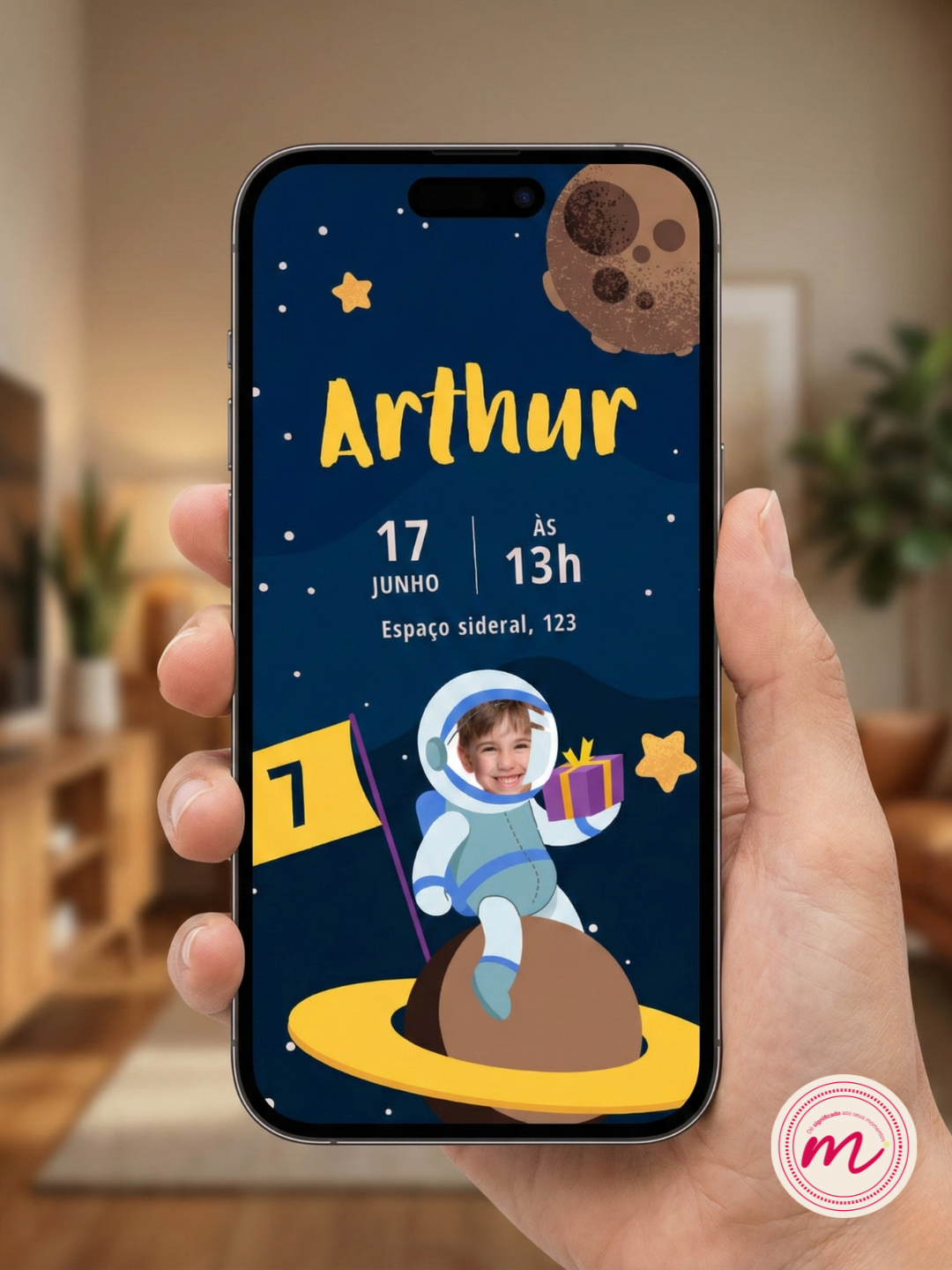 Convite digital - Espaço Sideral