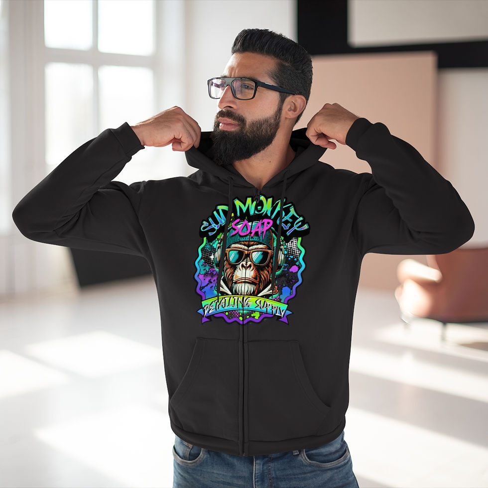 Miniatura: Sud monkey, Hooded Zip Sweatshirt
