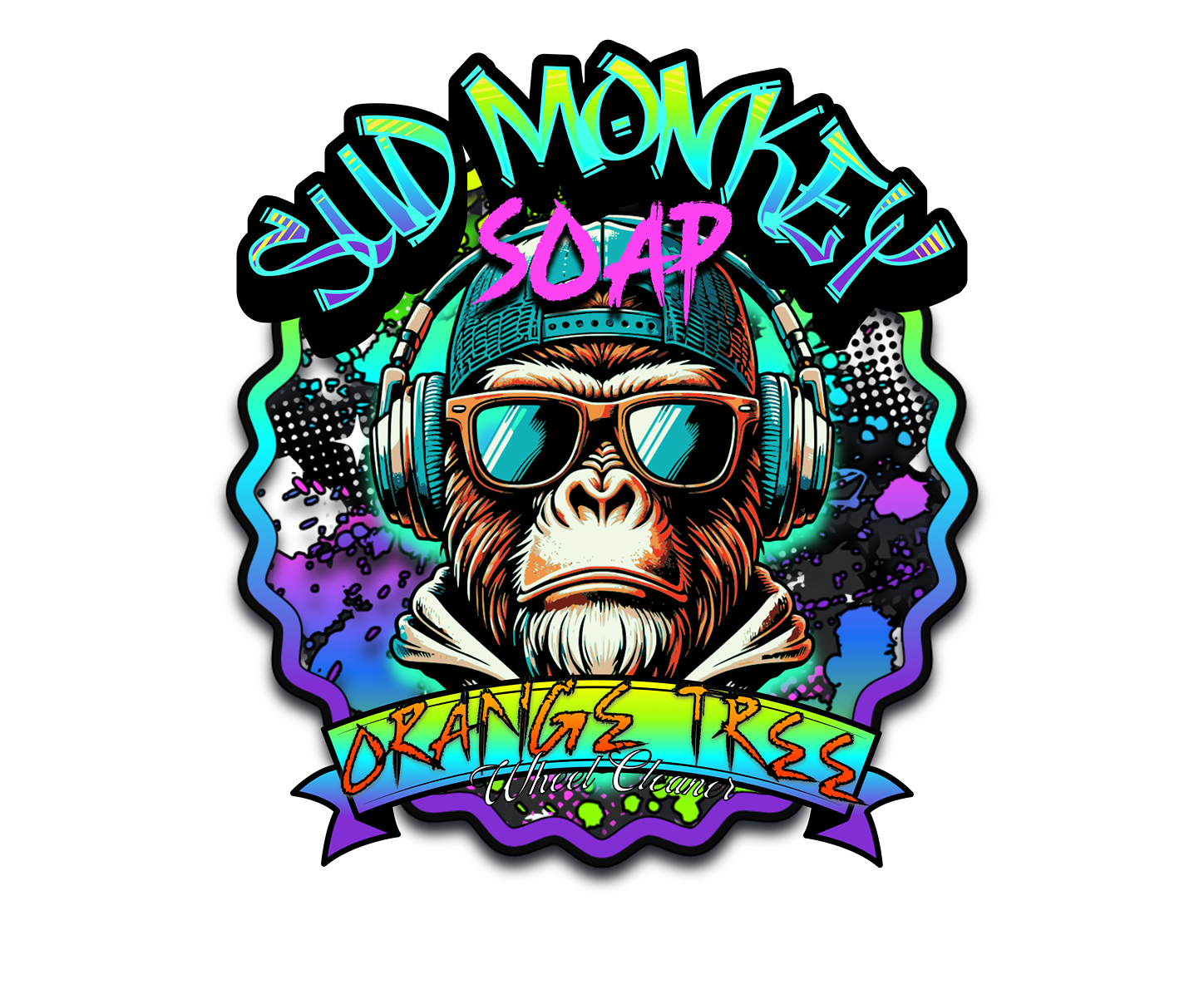 Sud Monkey Soap - Orange Tree 1 Gallon Wheel Cleaner