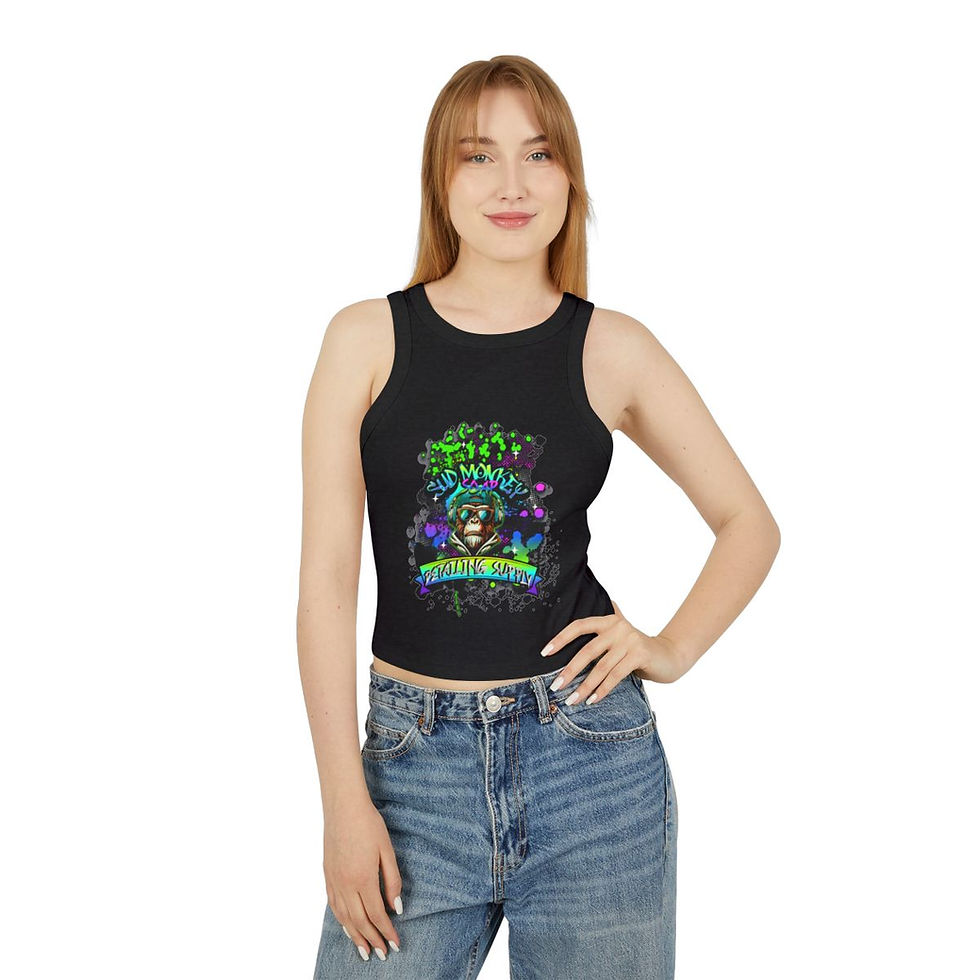 Miniatura: Women's Micro Rib Racer Tank Top