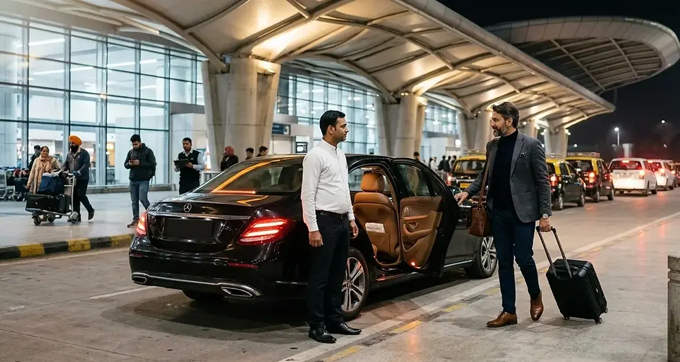 Mercedes-Benz E-Class luxury sedan for executive airport transfer India