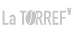 Logo en gris clair, version plus douce et subtile de l'identité visuelle de la marque.