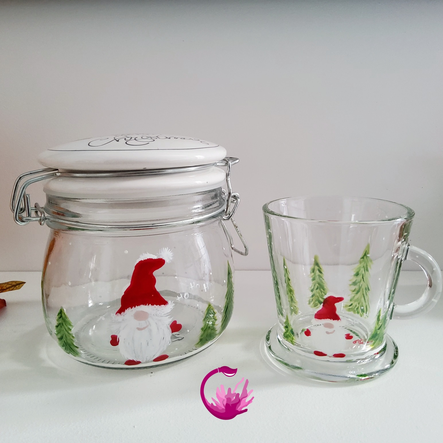 Tasse expresso "Gnome Père Noël" 18cl