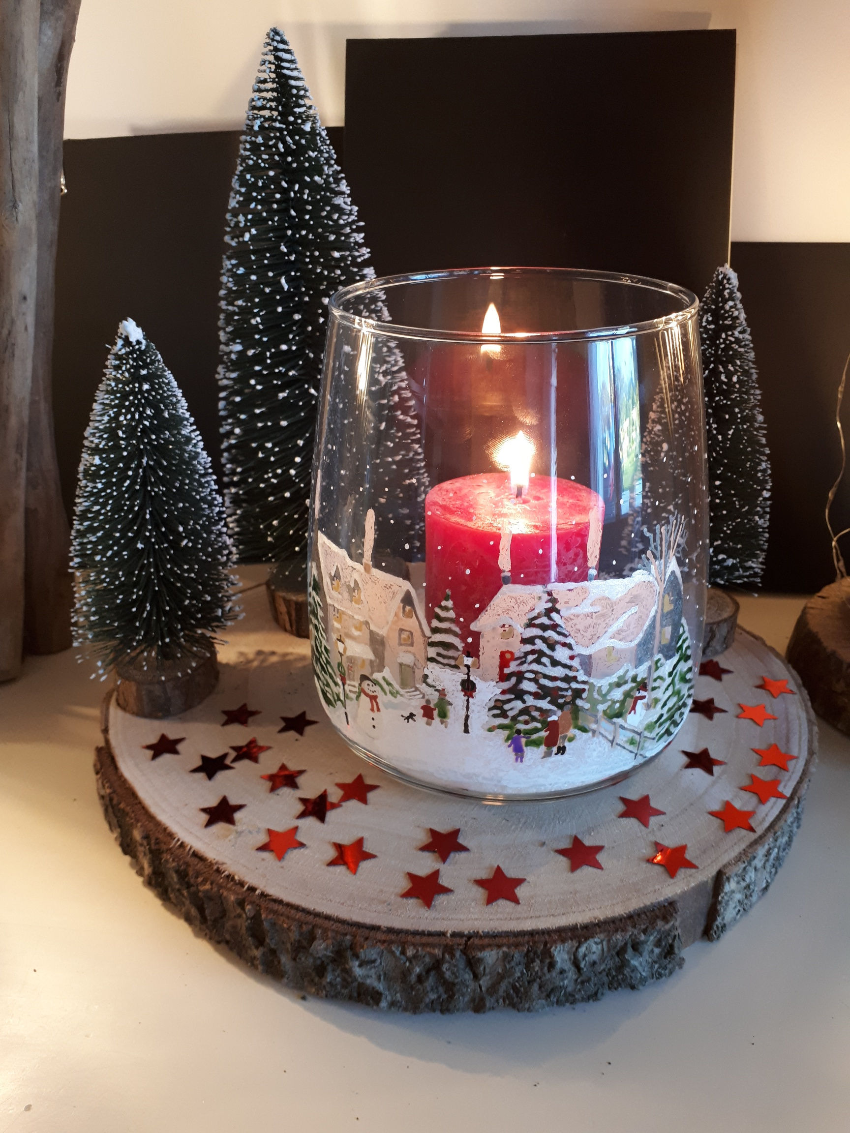 Vase-Photophore "Magie de l'hiver"