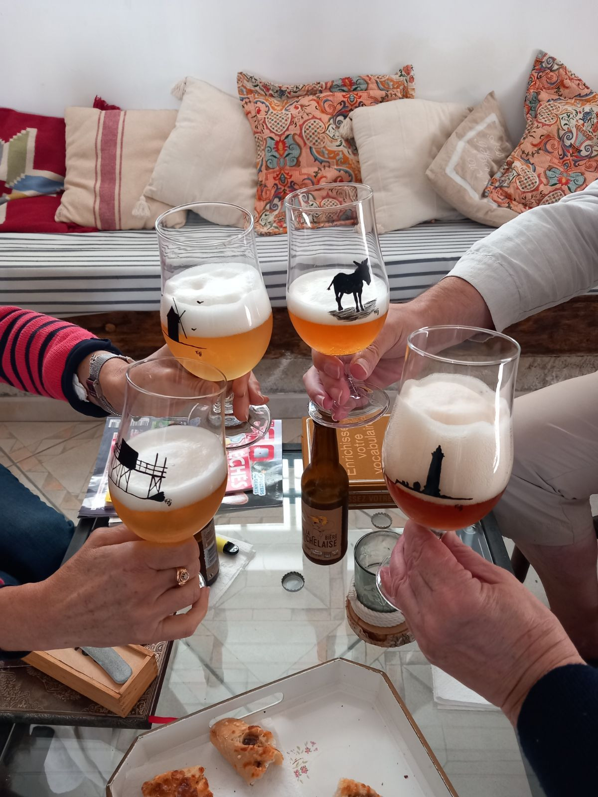 Verre à bière "Silhouettes de la Côte de Beauté" 37cl