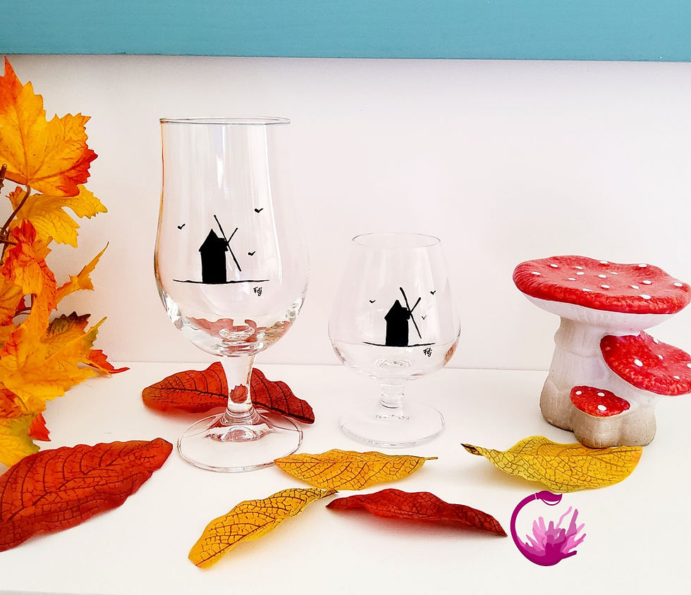 Miniature : Verre à bière "Silhouettes de la Côte de Beauté" 37cl