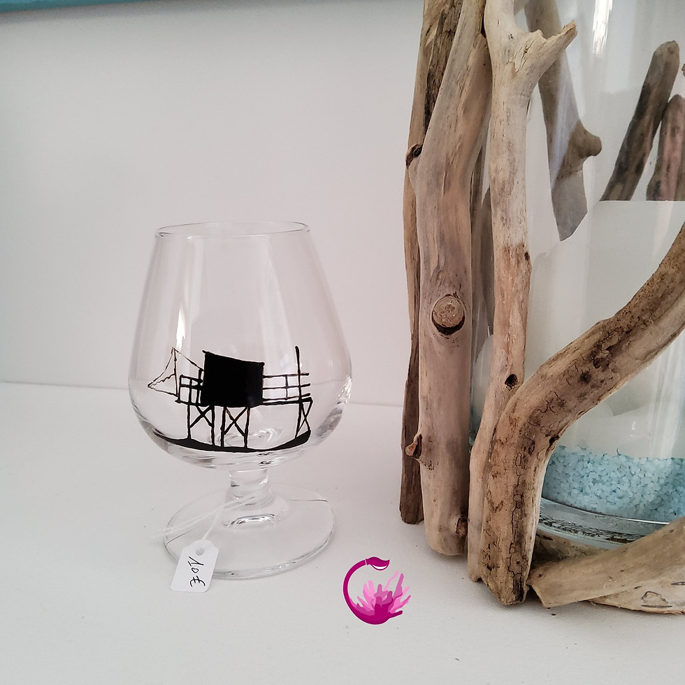 Miniature : Verre à Cognac 25cl "Silhouettes de la Côte de Beauté"