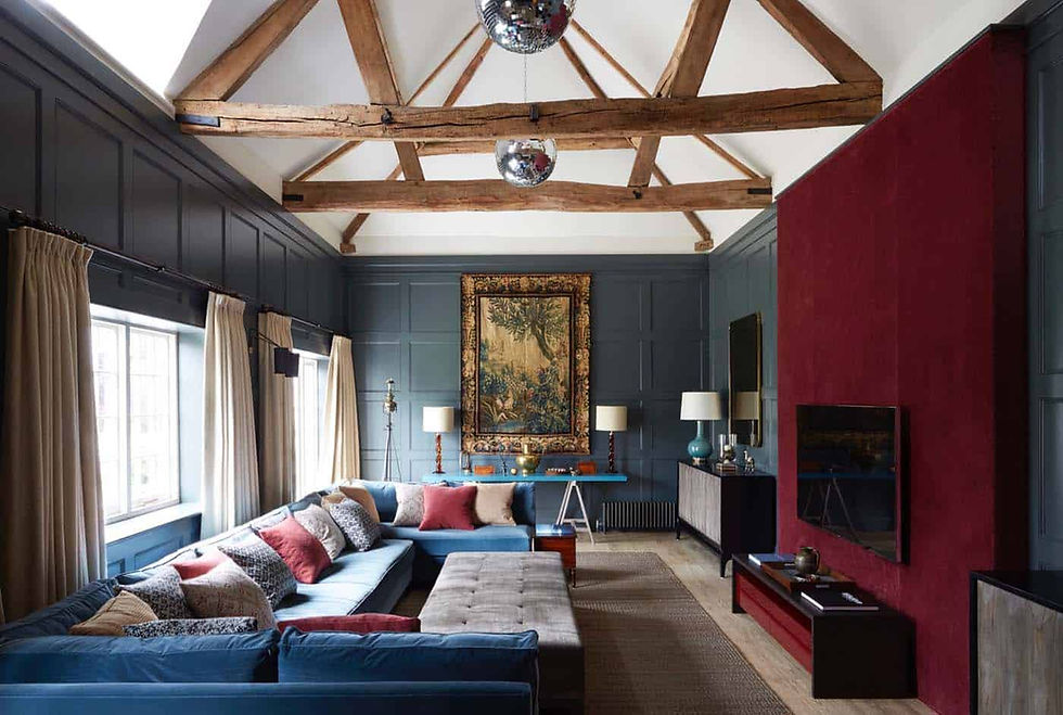 Colorful classic livingroom.