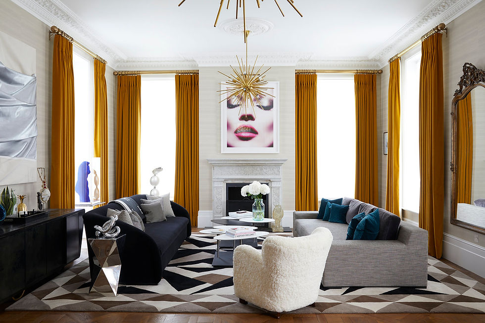 Eclectic livingroom.