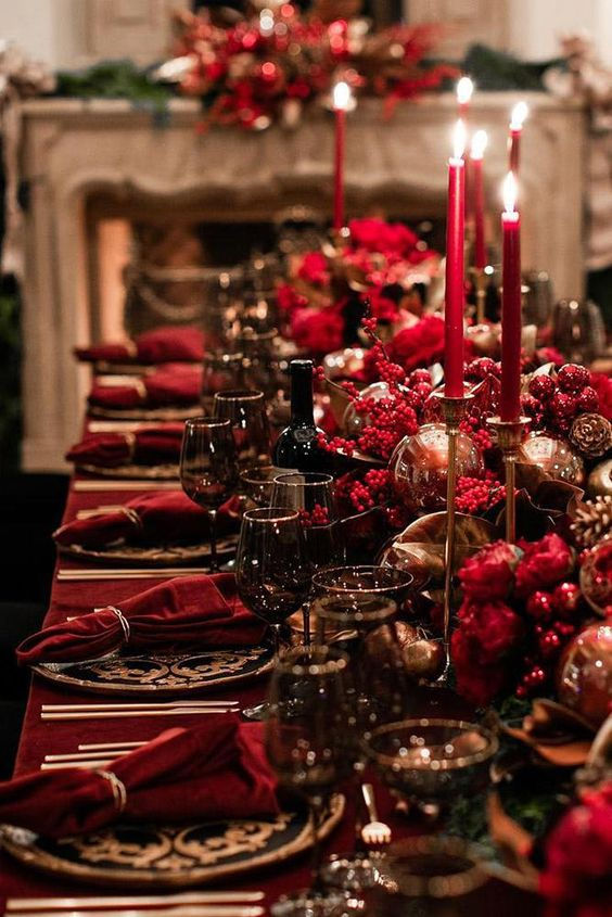 LUXURY CHRISTMAS TABLE SETTING IDEAS