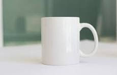 Plain white mug