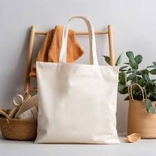 Plain canvas tote bag