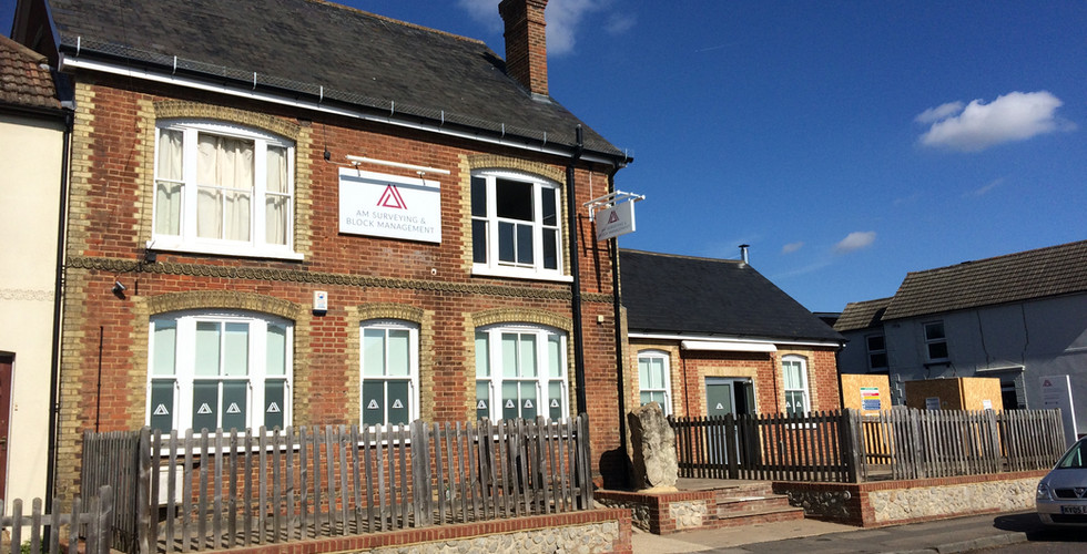 Font elevation showing off our sharp looking new office premises at 42 New Road, Aylesford, Kent.