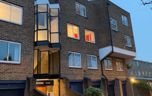 Art deco flats in London