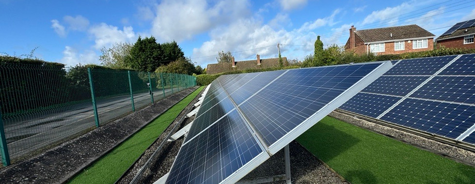 Penelope Hosue runs on solar power from a solar farm within the plot of the site