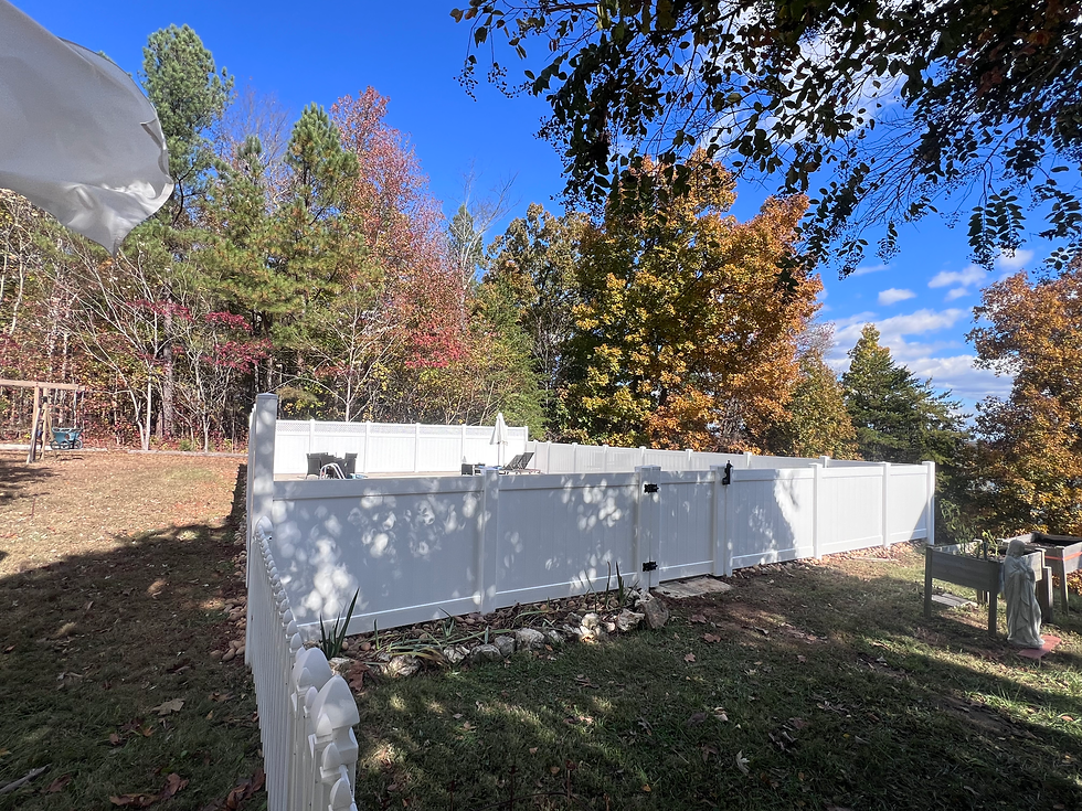 4ft White Vinyl Privacy