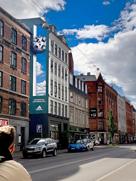 Streetart 3d illusion for adidas