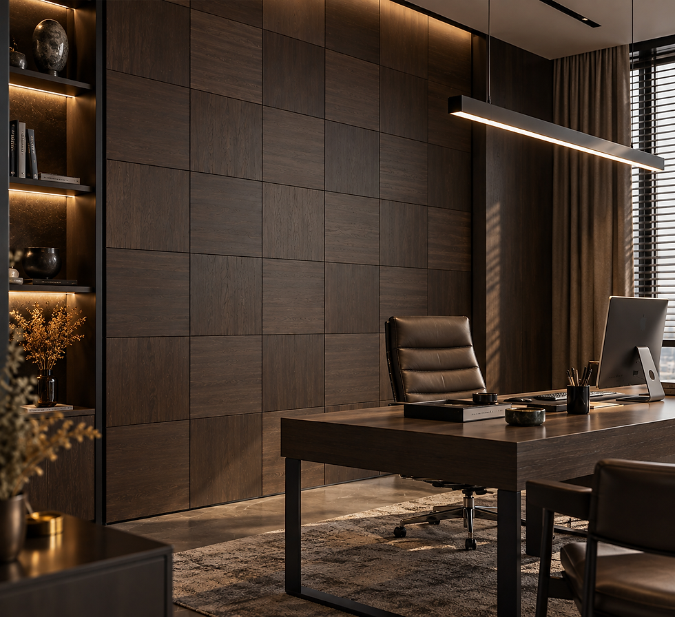 Thumbnail: QUADRA - WALL PANELS/SMOKED OAK