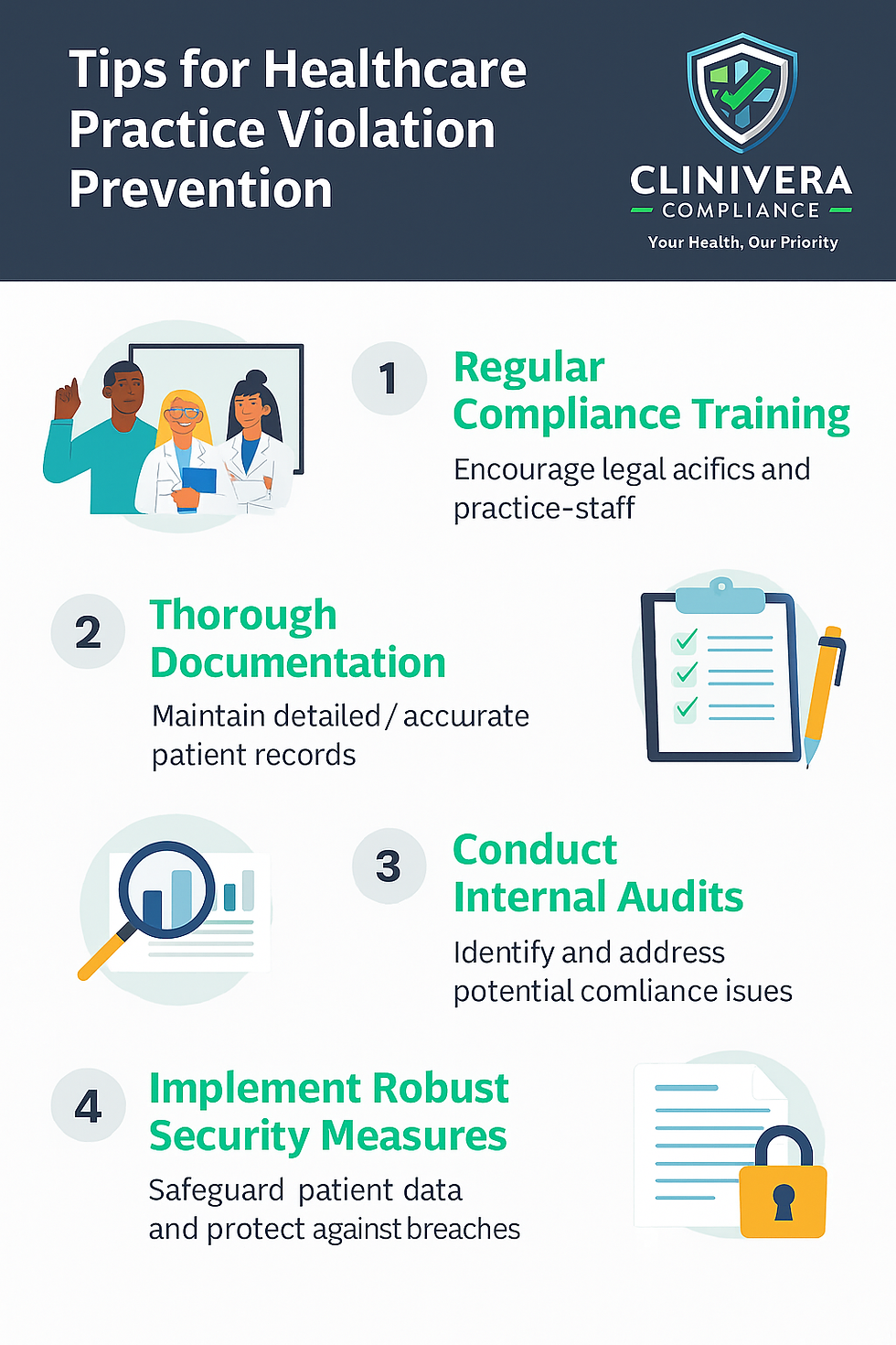 Most practices overlook at least 1 of these 5 key compliance areas — and it could cost thousands in fines.