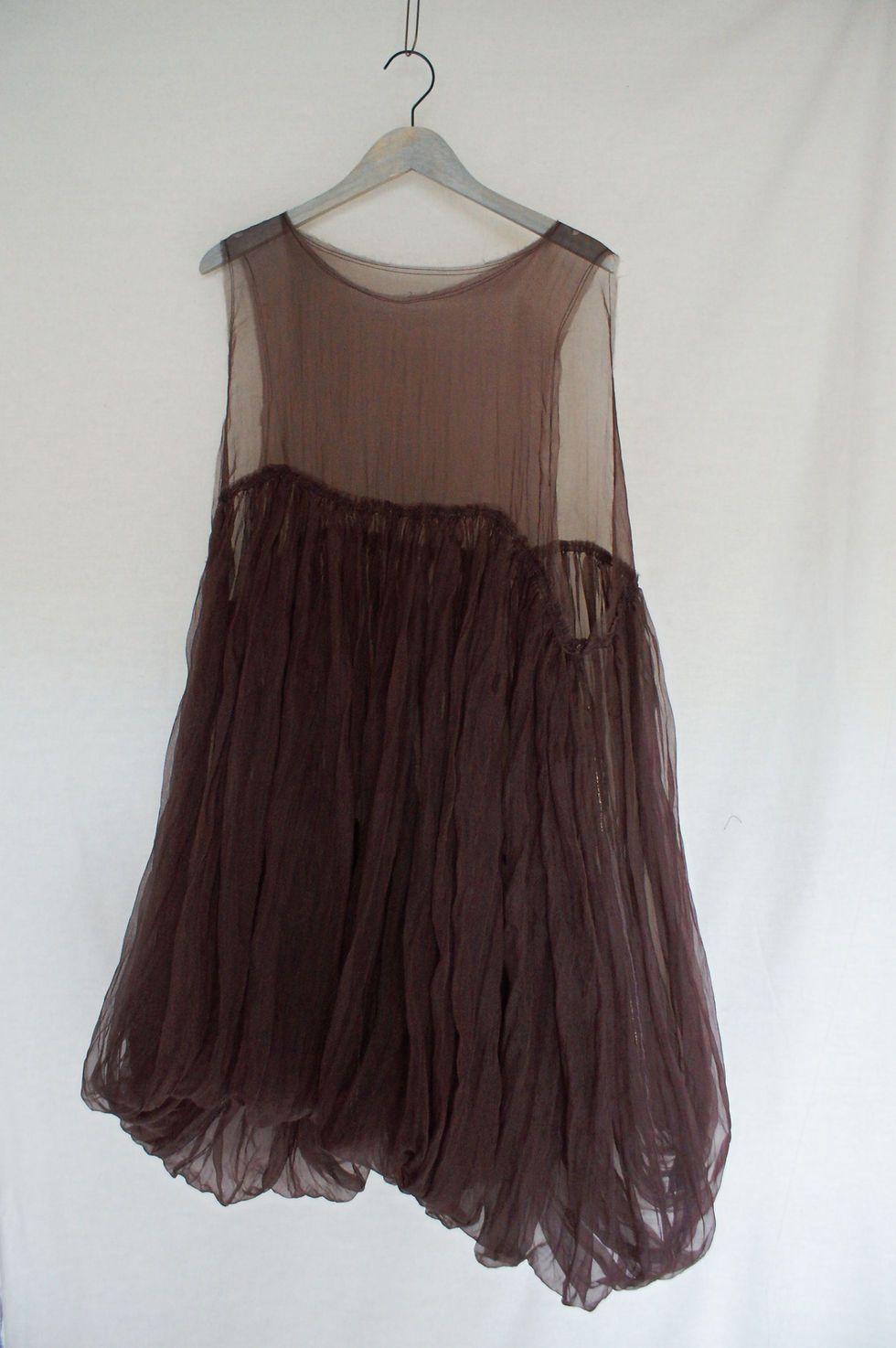 Thumbnail: Chocolate Organza Sleeveless Puffball Hartigan