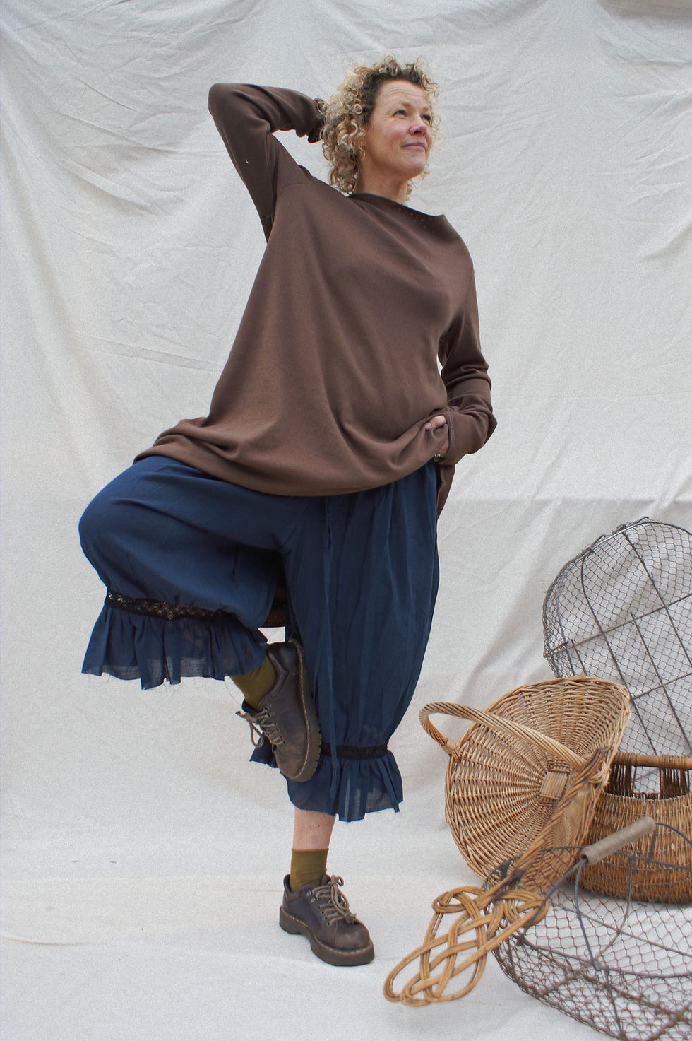 Thumbnail: French Navy Cotton Bloomers