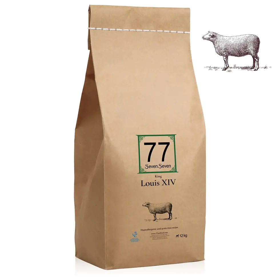 Miniatura: Louis XIV z jagnięciną