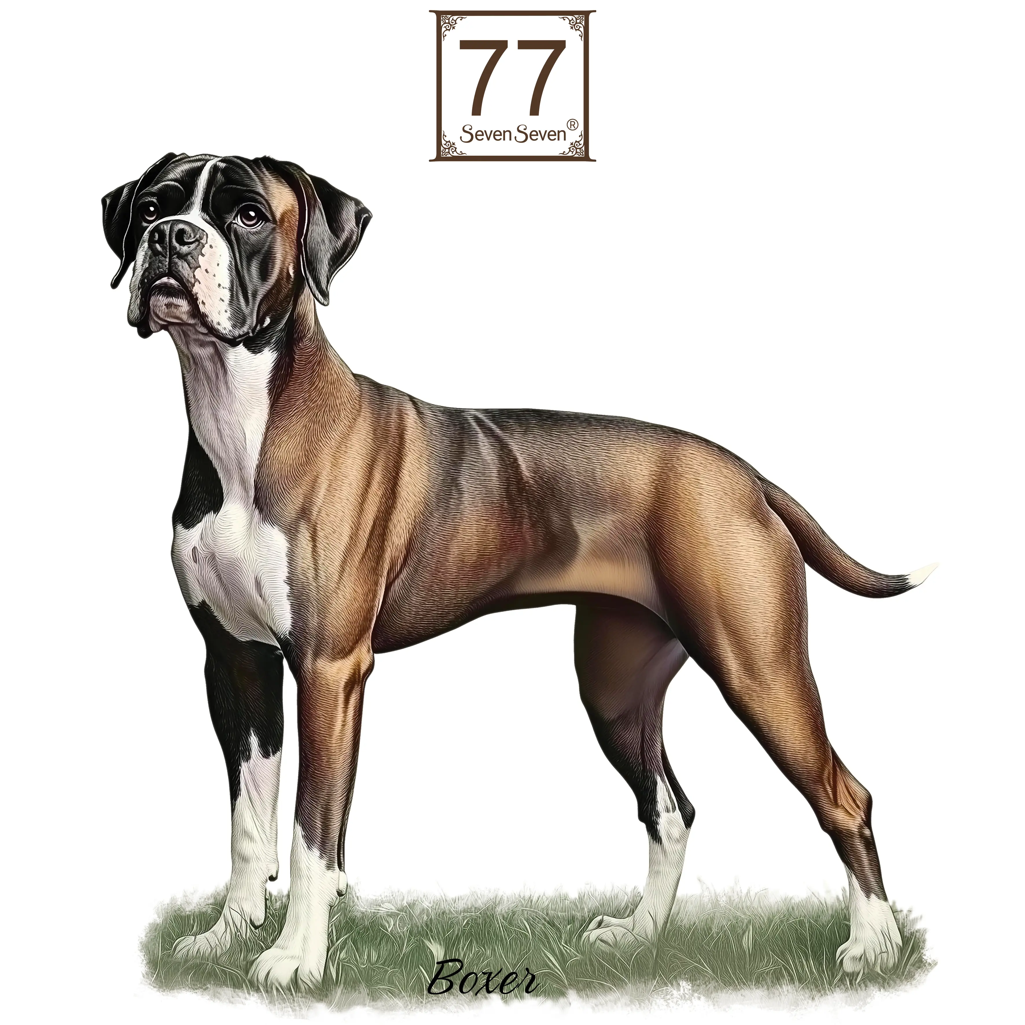 Boxer - cotton canvas tote bag