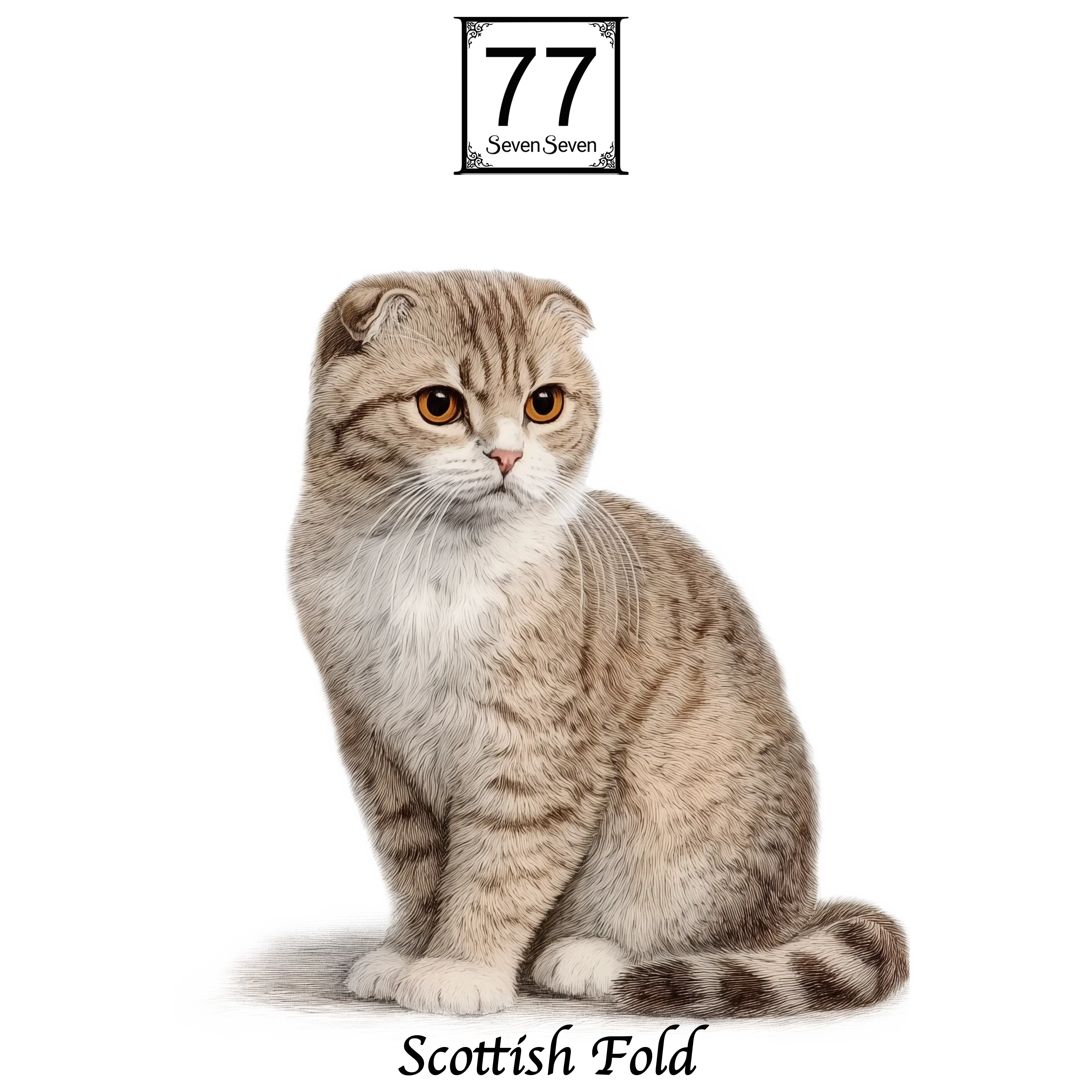 Scottish Fold - cotton canvas tote bag