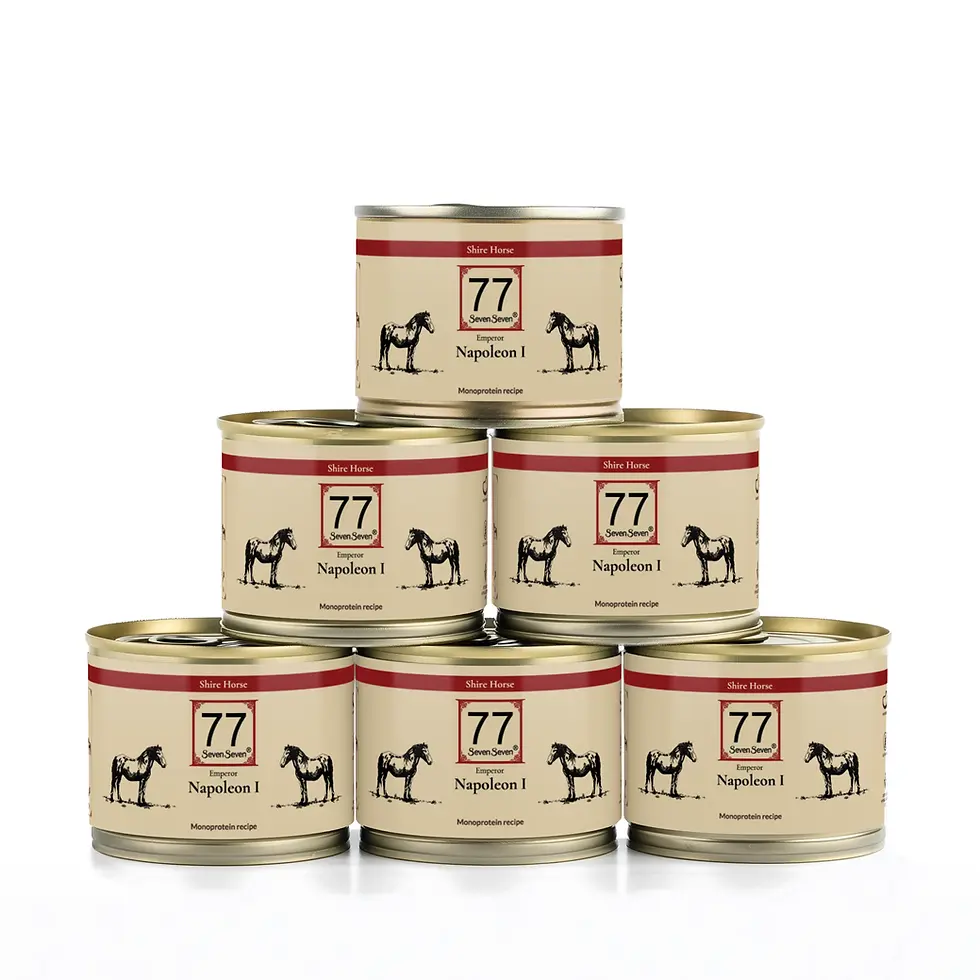 Miniature : Napoleon I with horseflesh 200g can